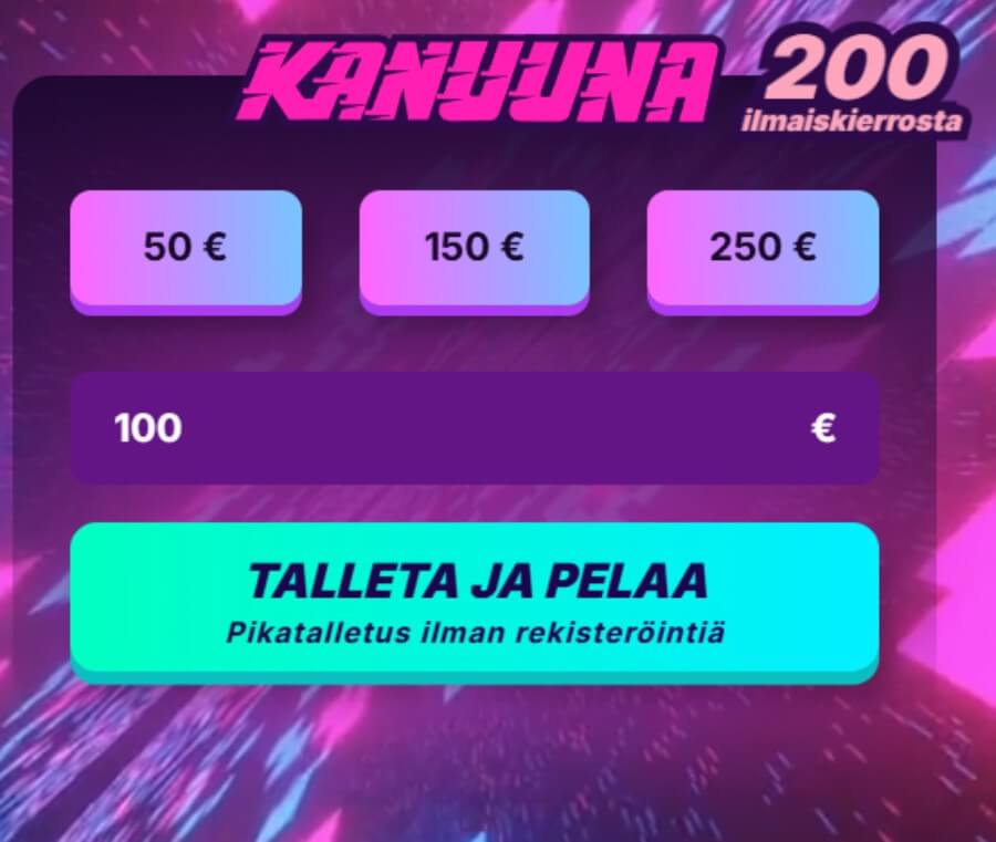 Kanuuna rekisteröityminen