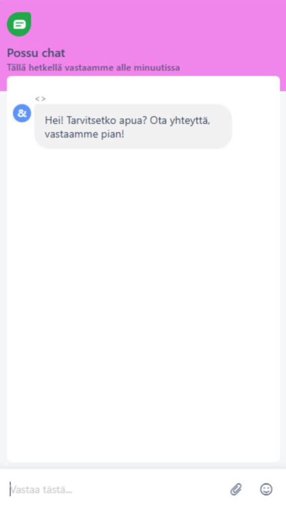 Possu asiakaspalvelu