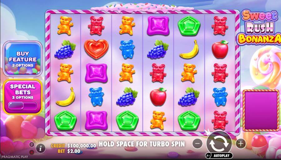 Sweet Rush Bonanza peruspeli