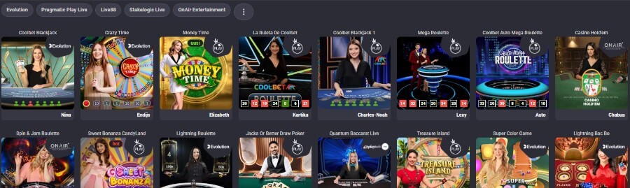 Coolbet livekasino