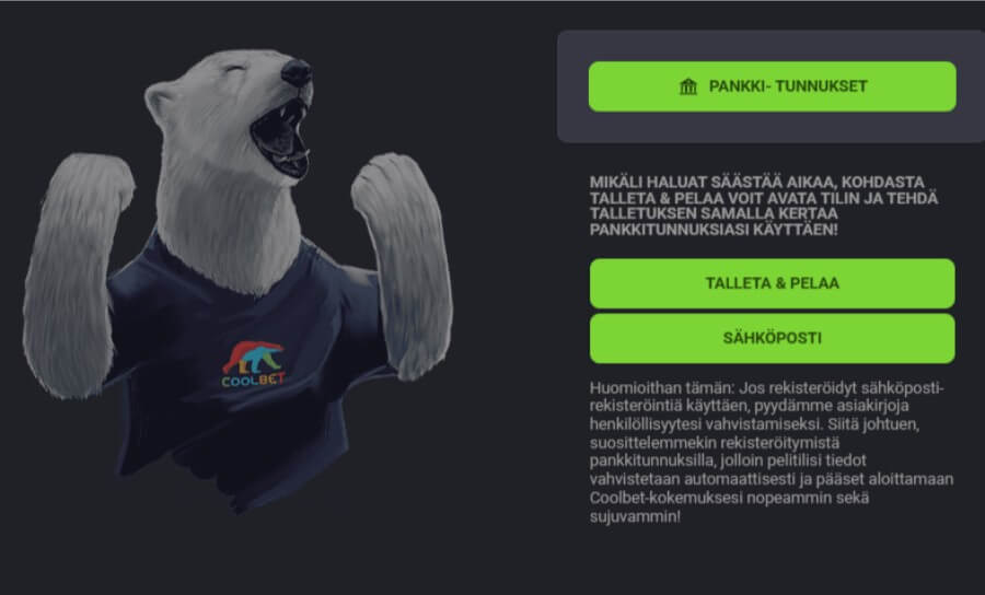 Coolbet kirjautuminen