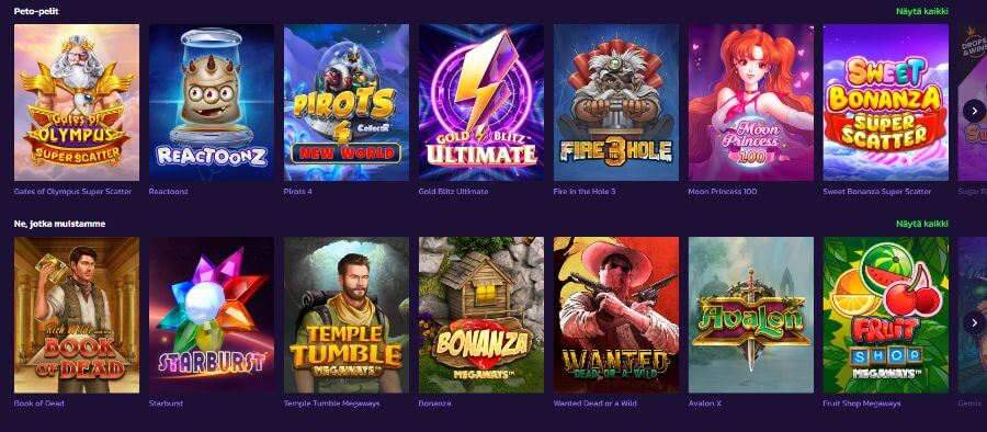 Pelipeto kolikkopelit