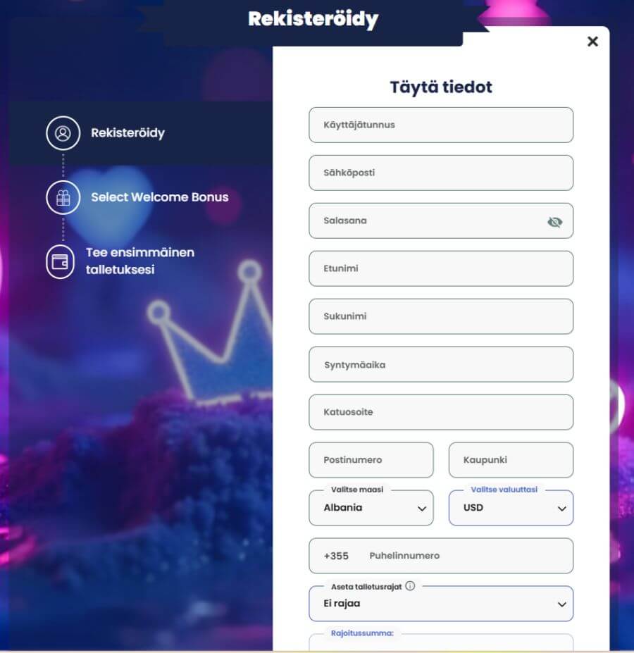 Lilibet kirjautuminen