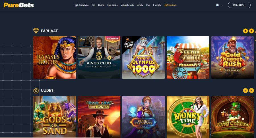 PureBets etusivu