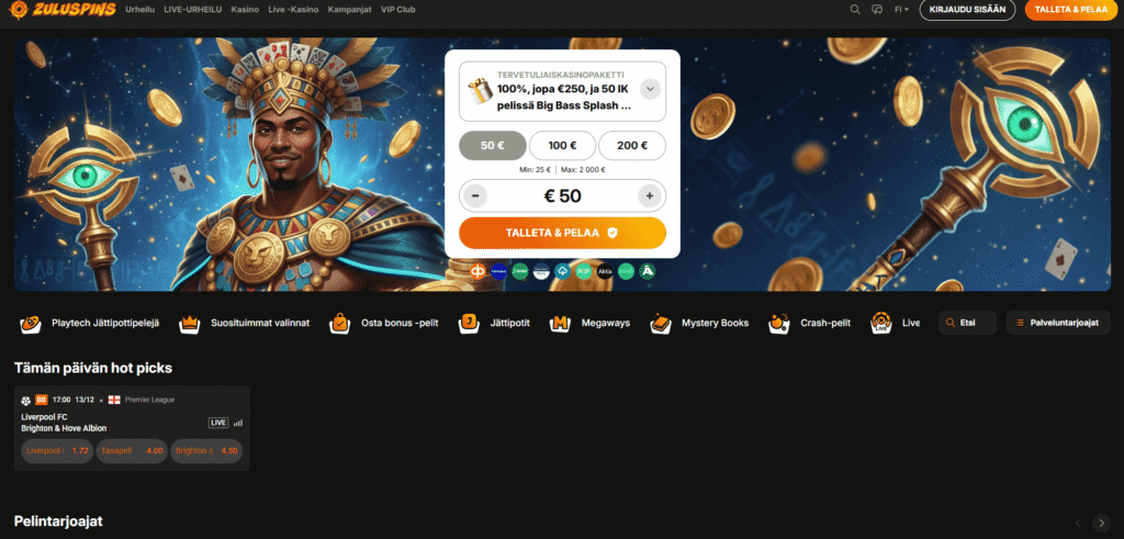 Zuluspins etusivu