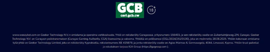 WeezyBet lisenssi