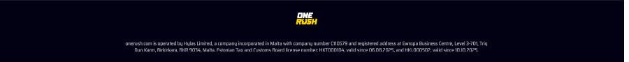 OneRush lisenssi