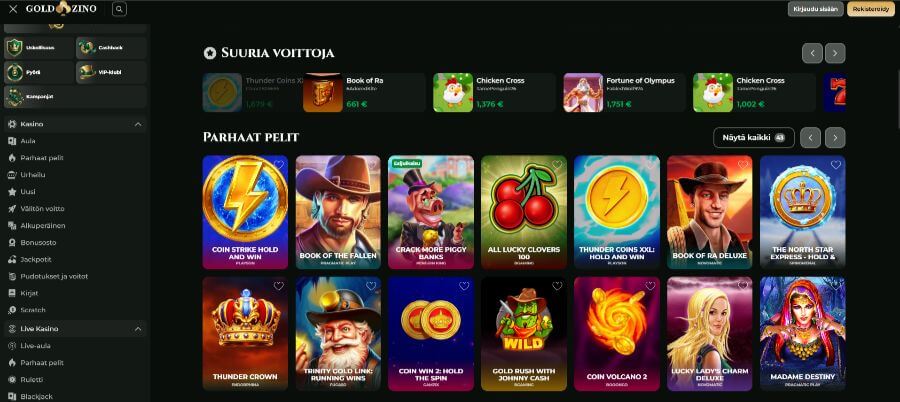 Goldzino slottipelit