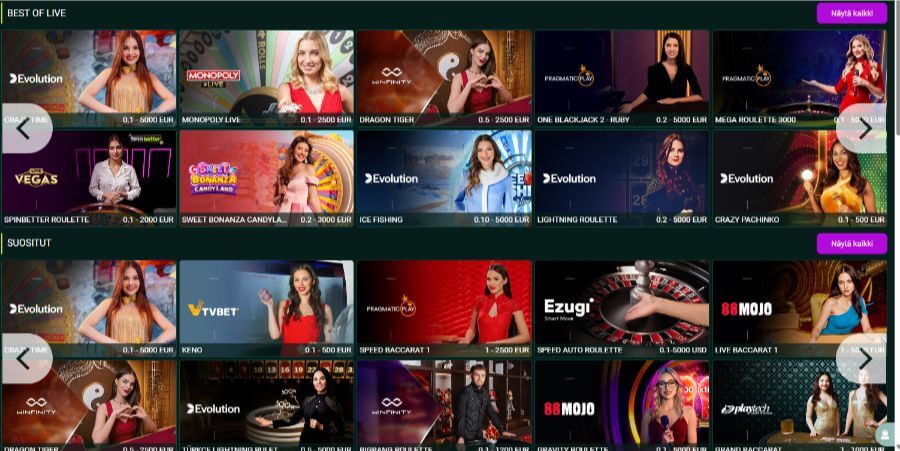 SpinBetter livekasino