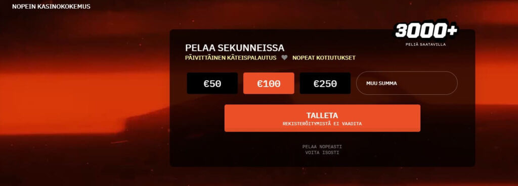 Nopein kasinon etusivu