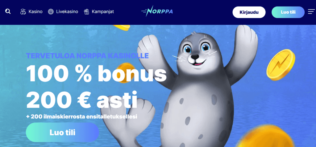 Norppa kasino etusivu 