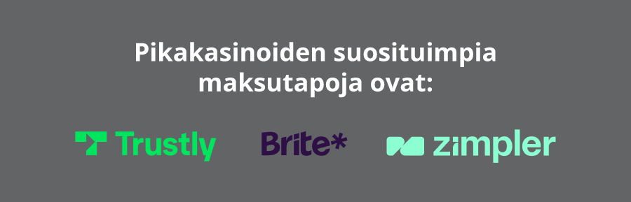 Pikakasinoiden maksutavat