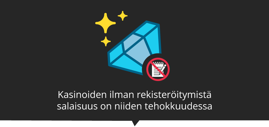 Kasinot ilman rekisteröitymistä tehokkaampaan pelikokemukseen