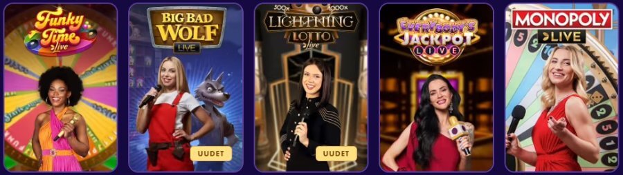 Polestar Casino Game Show -pelit