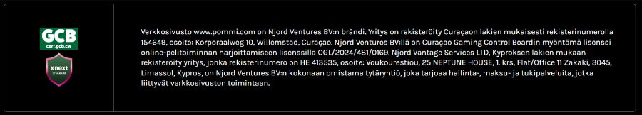 Pommi lisenssi SuomiCasinoCom