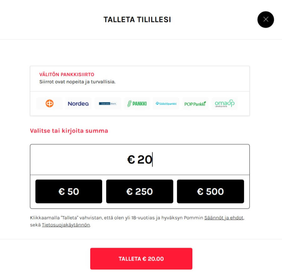 Pommi prosessi SuomiCasinoCom