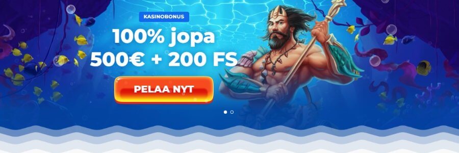 Posido tervetuliaisbonus 100% 500€ asti + 200 FS