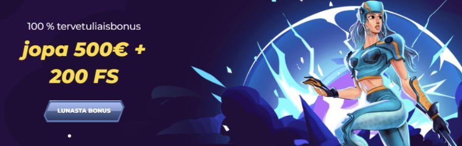 Powbet tervetuliaisbonus 500 € + 200 ilmaiskierrosta