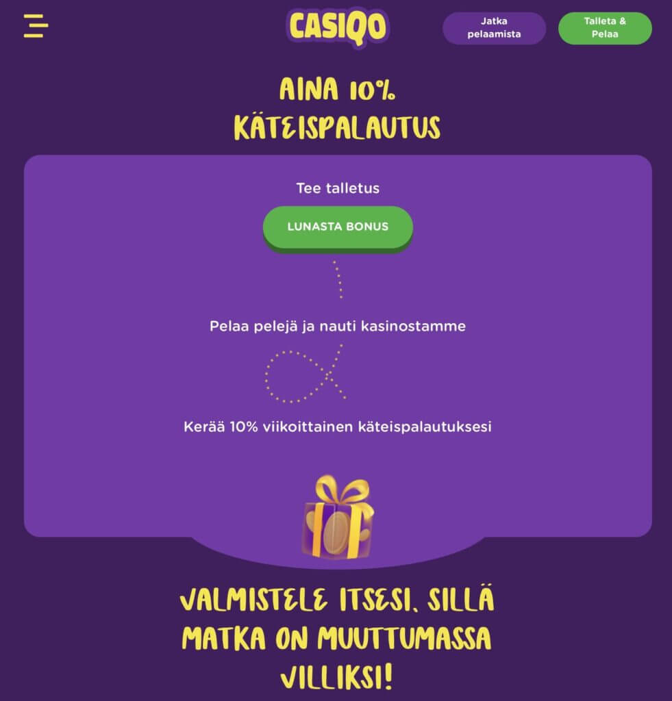 Casiqo Cashback