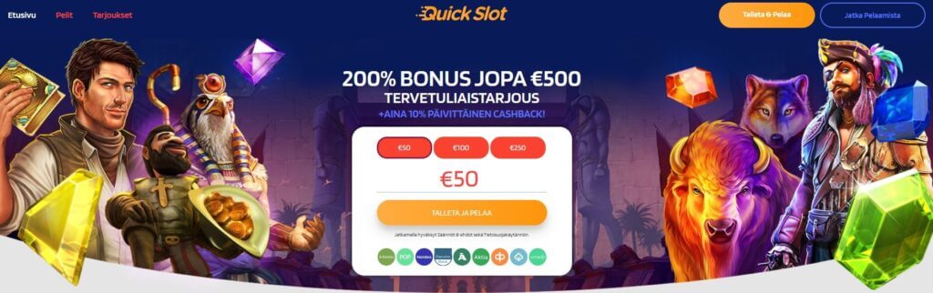 QuickSlot kasinon etusivu