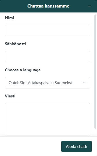 Quick Slot asiakaspalvelu suomeksi