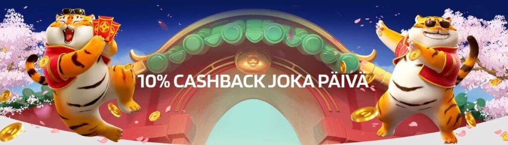 10 % päivittäinen cashback bonus Quickslotilta