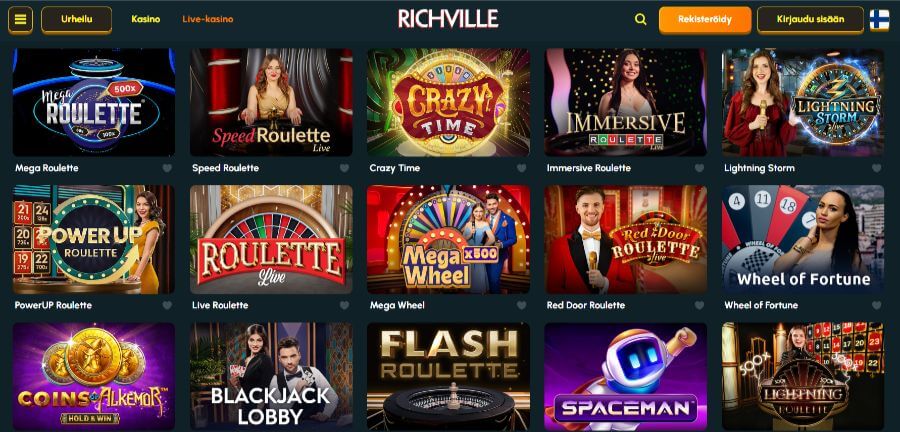 Richville livekasino SuomiCasinoCom