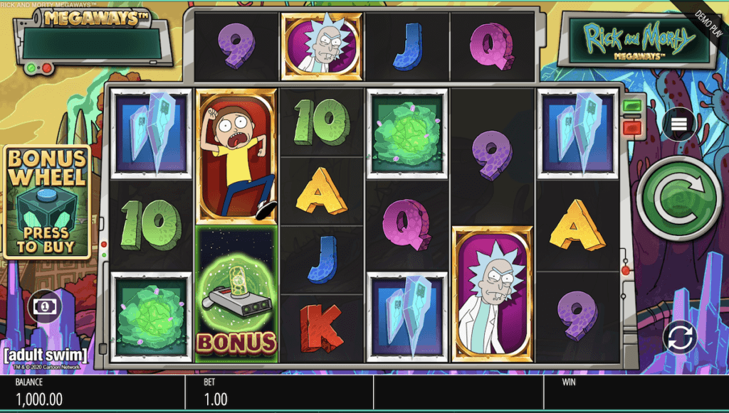 Osta bonus Rick and Morty Megawasy slotista