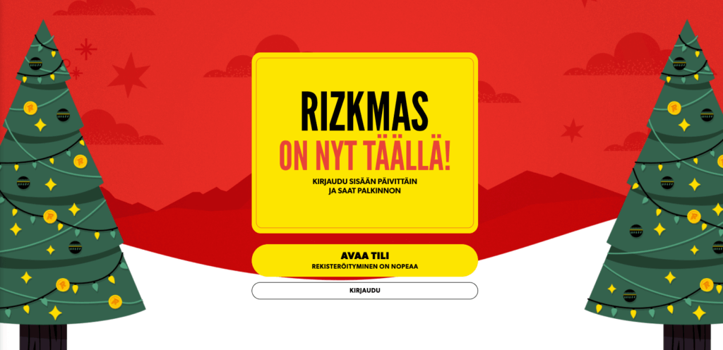 Rizk joulupromo