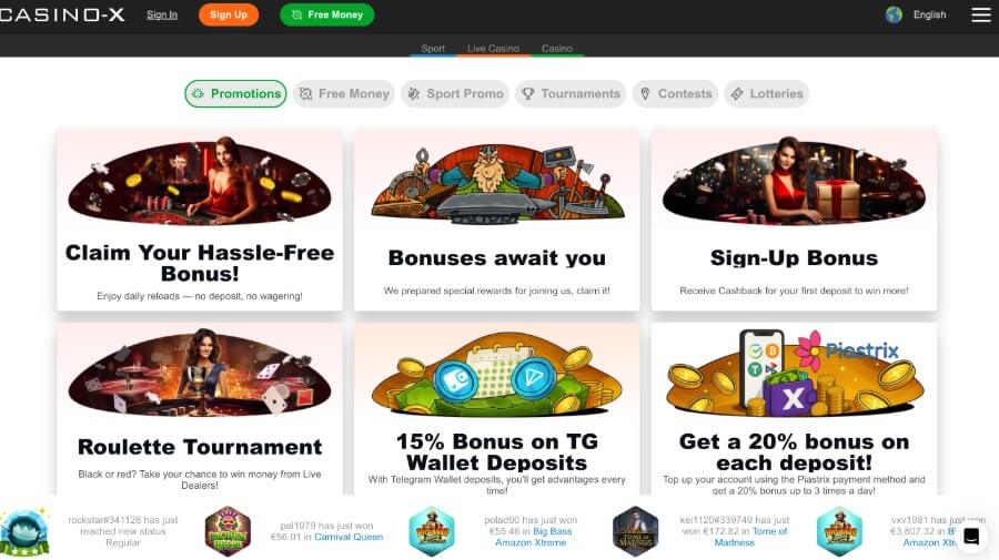 Casino-X kampanjat