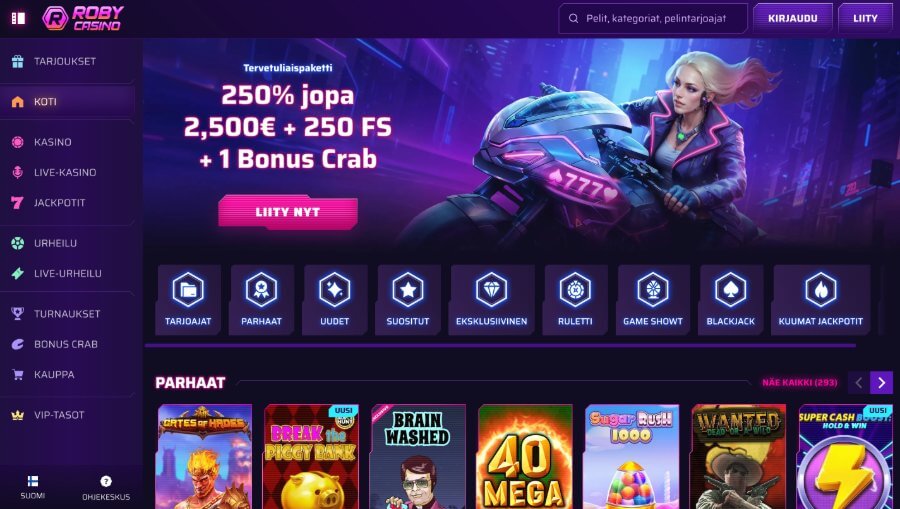 Roby Casino etusivu