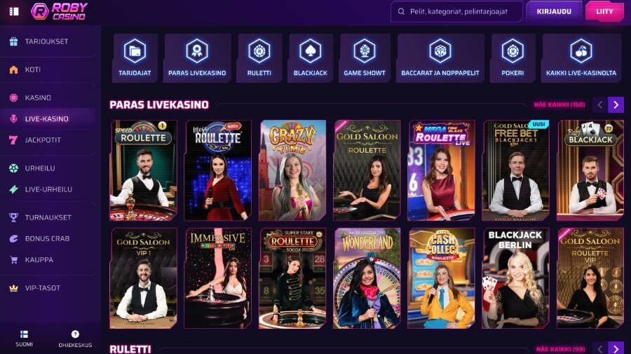 Roby Casino livekasino