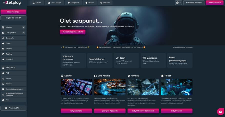 Betplay etusivu
