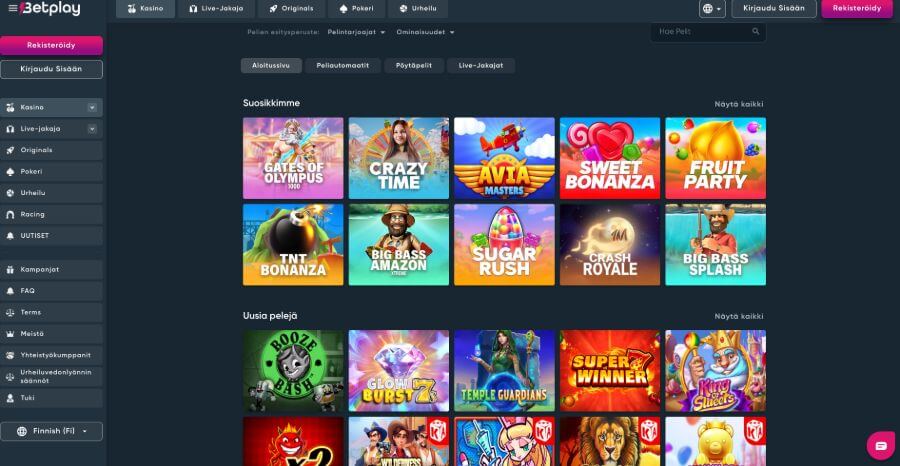 Betplay kolikkopelit