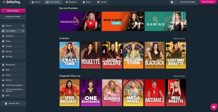 Betplay livekasino