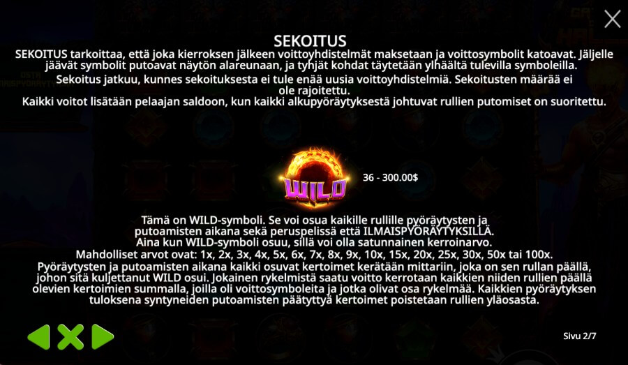 Gates of Hades erikoistoiminnot