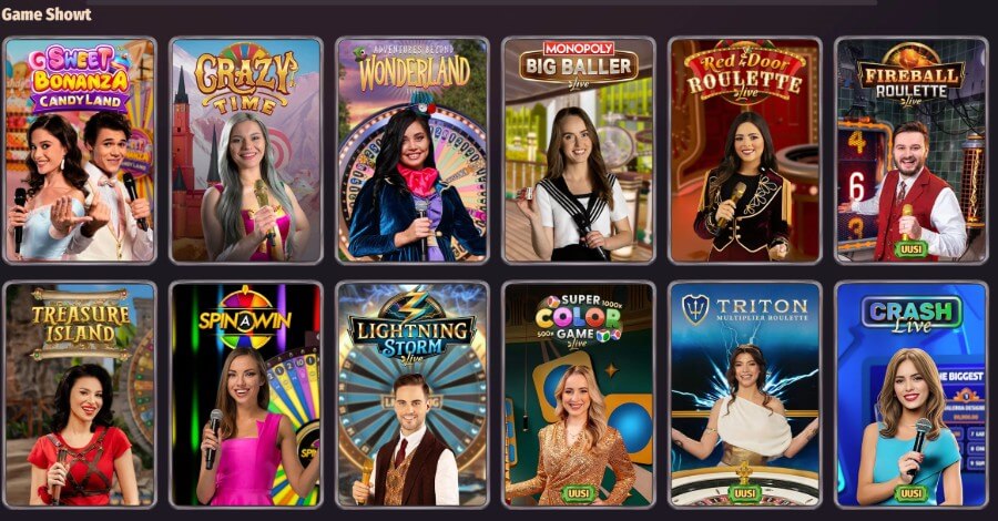 Dragonia game show pelit