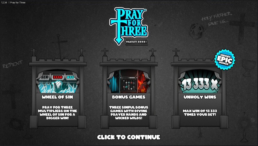 Pray for Three erikoistoiminnot