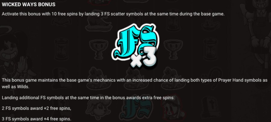 Pray for Three wicked way bonus