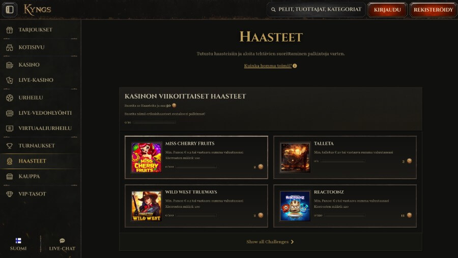 Kyngs haasteet