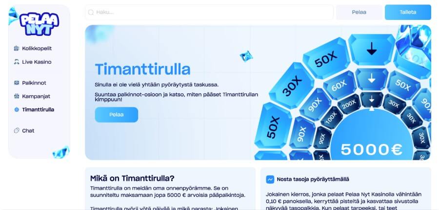 Pelaanyt timanttirulla