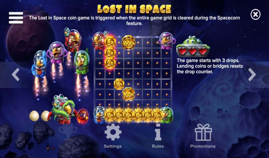 Pirots 4 lost in space bonuspeli