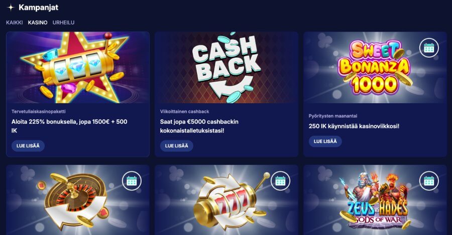 Orions Bet tarjoukset