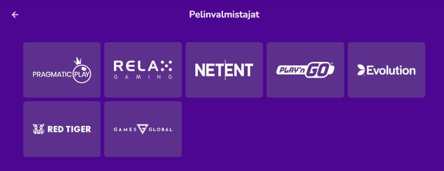 Happy Casino pelivalmistajat