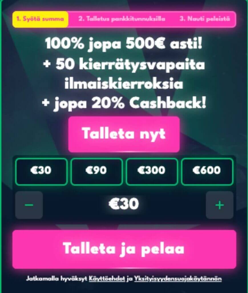 Raketti kasino rekisterรถityminen