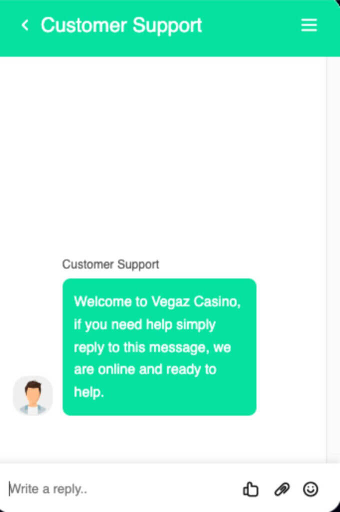 Vegaz Casinon asiakaspalvelu
