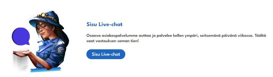Sisukasino asiakaspalvelu