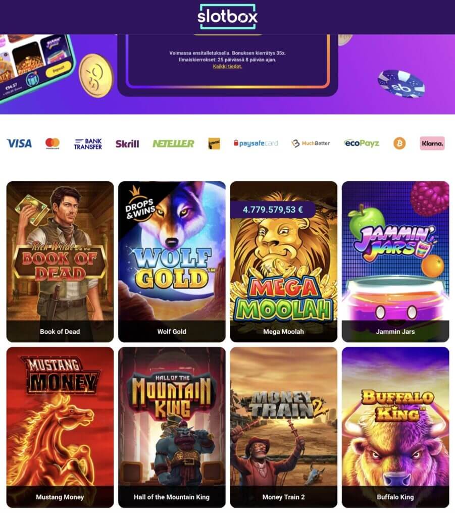 Slotbox Pelit