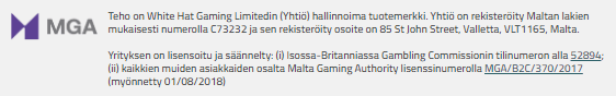 Malta Gaming Authority pelilisenssi