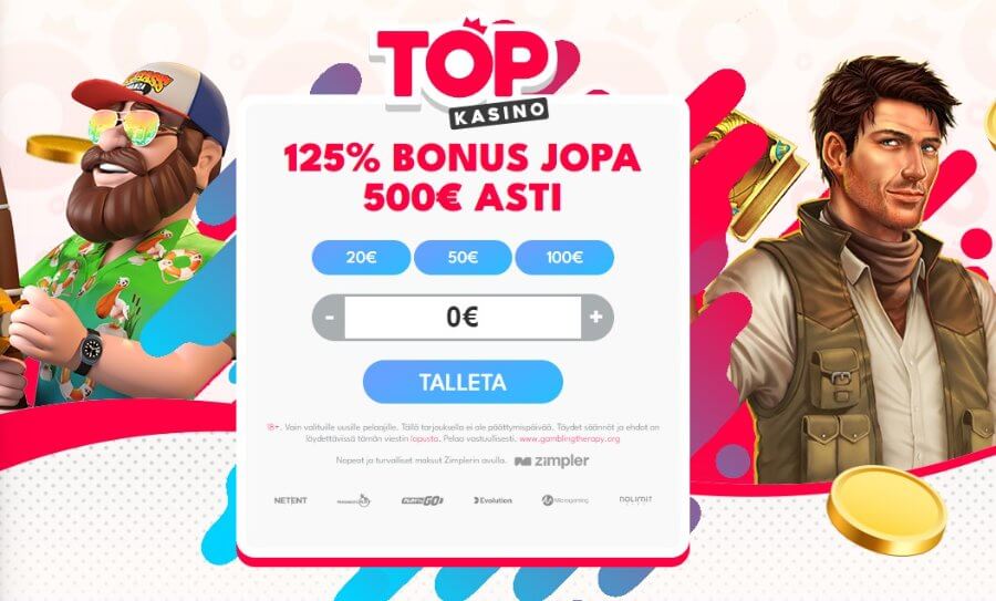 Topkasino tervetuliaisbonus